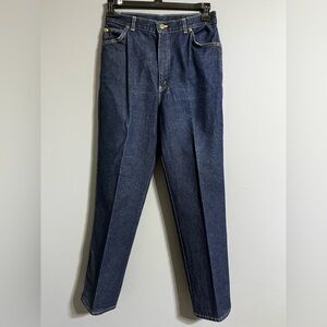 Womens Vintage CHIC Dark Blue High Rise Mom Denim Jeans Sz 14